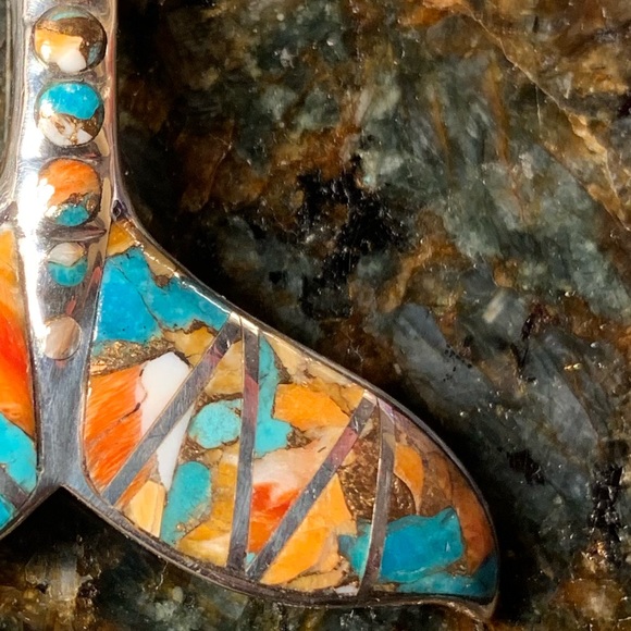 🌷NWT Spiny oyster & copper/turquoise pendant! - Picture 5 of 8